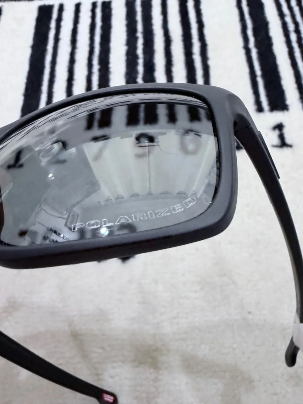 Oakley Sliver XL Polarized Iridium Grey Smoke Mirror Lens 57mm Matte Black Frame